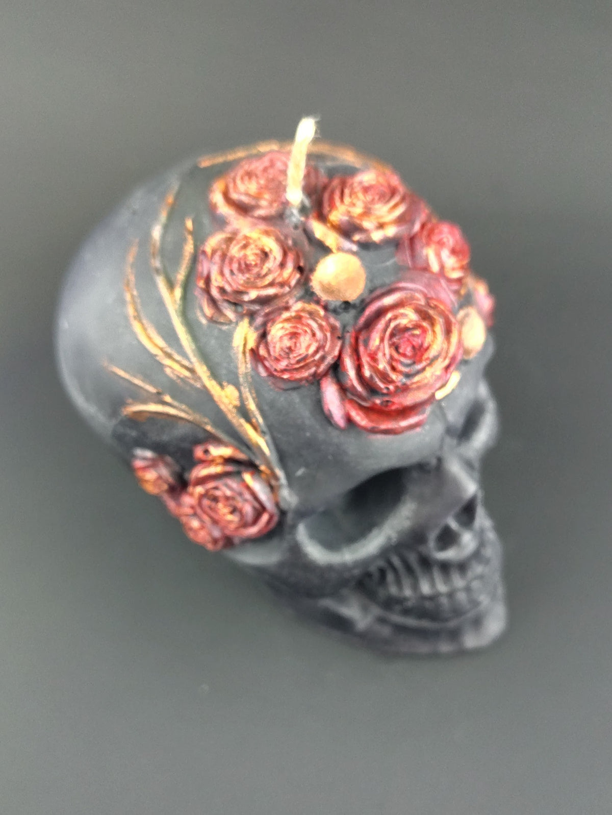 Skull with Floral Details