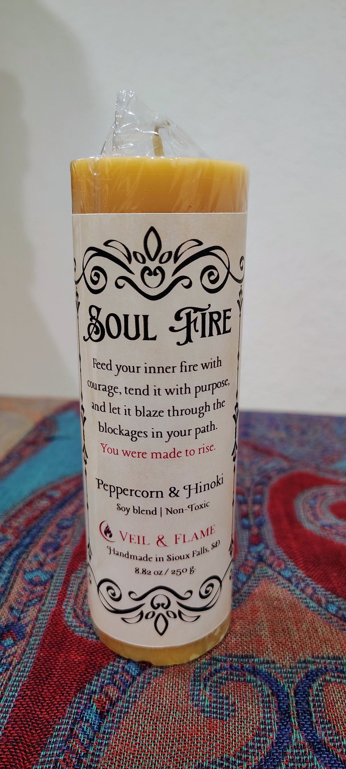 Soul Fire Pillar Candle