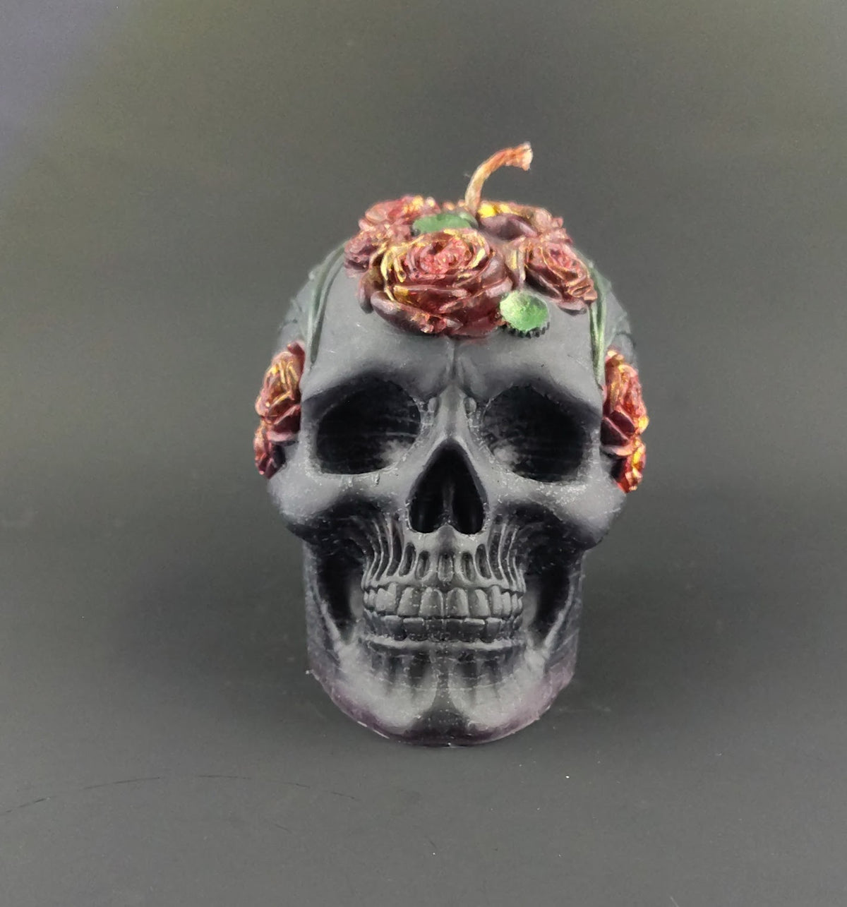 Skull with Floral Details