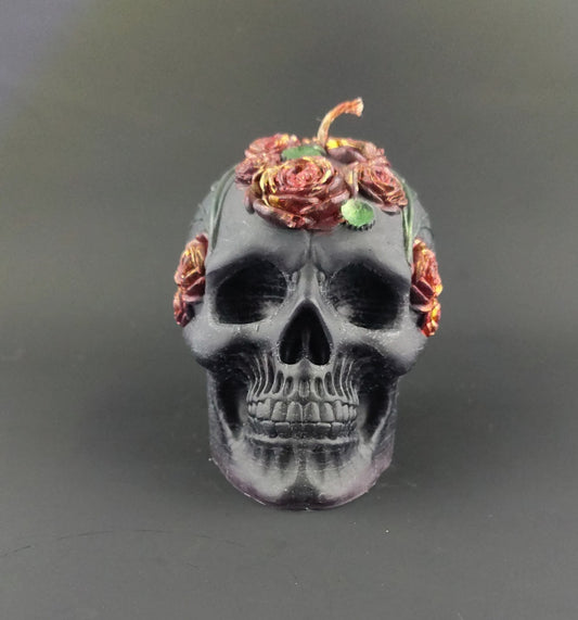 Skull with Floral Details