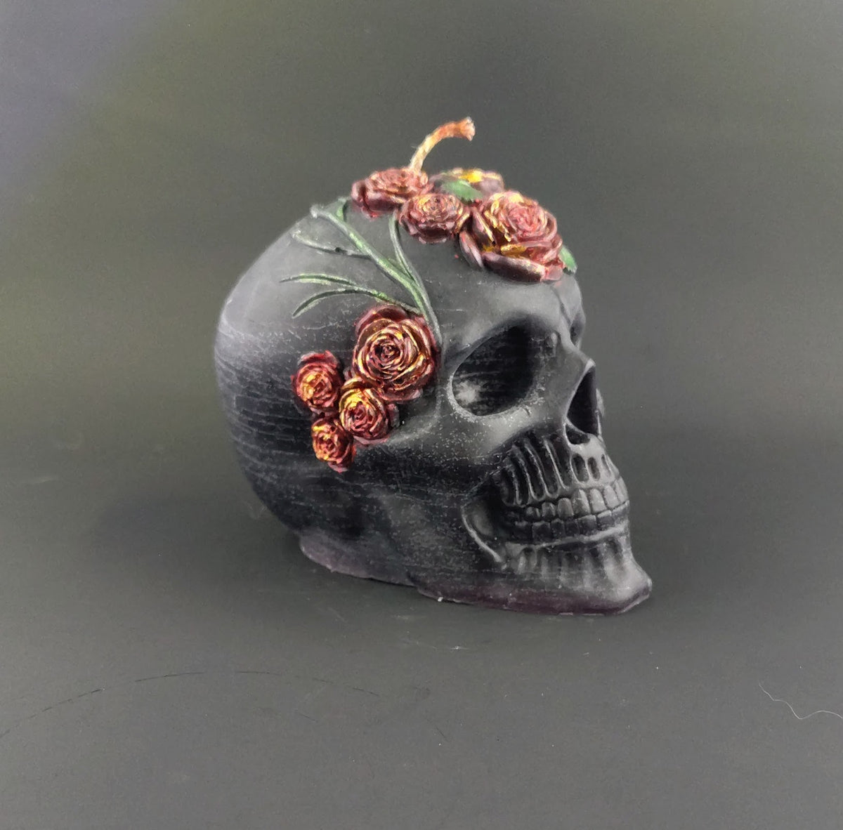 Skull with Floral Details