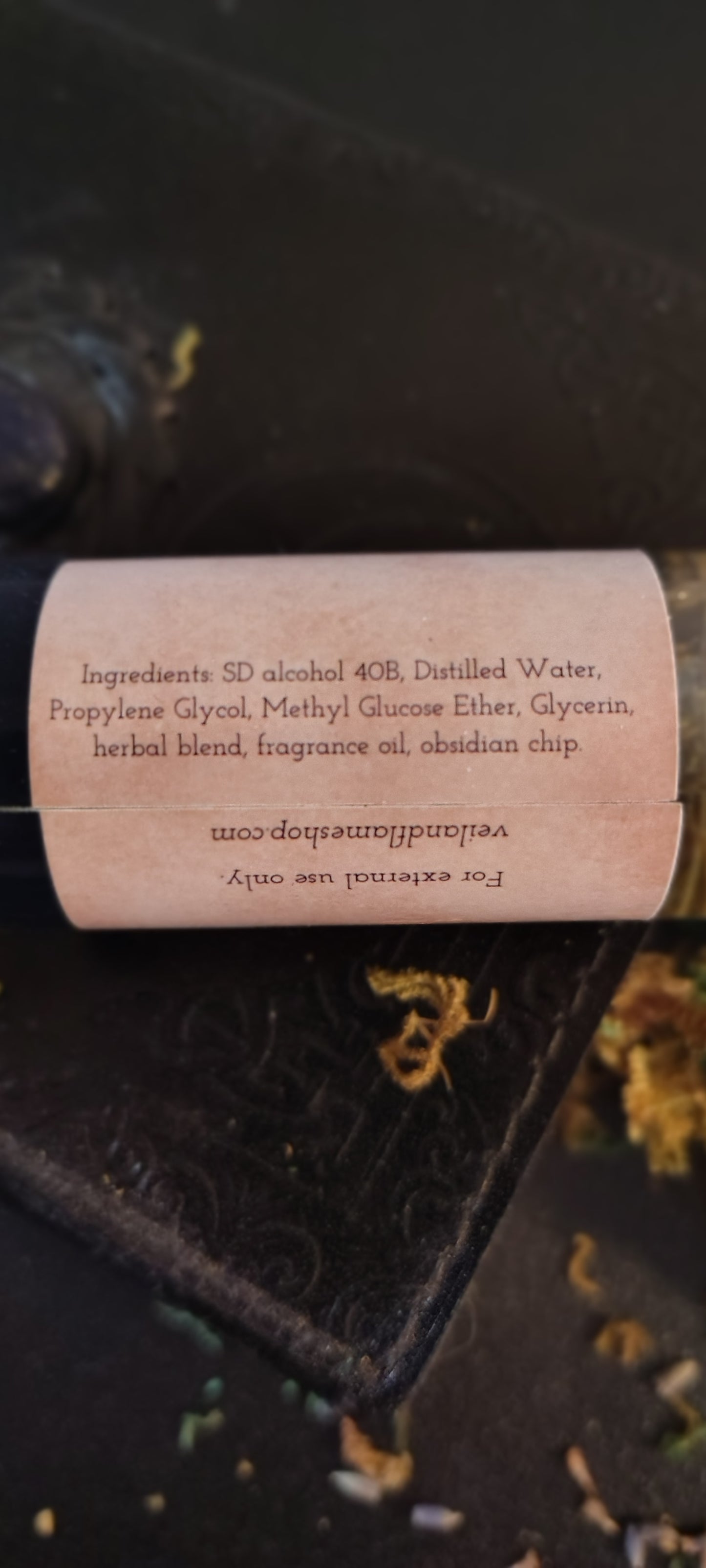 Protecting My Peace ritual room and aura spray with lavender, rosemary, and obsidian chip, handmade in Sioux Falls, SD.