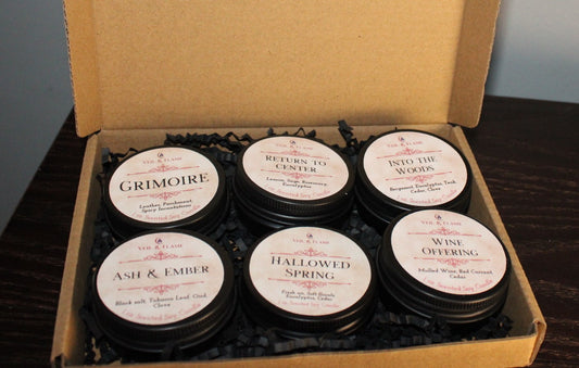 Scent Discovery Box – Six 1 oz Soy Wax Mini Candles | Custom Curated Trial Set